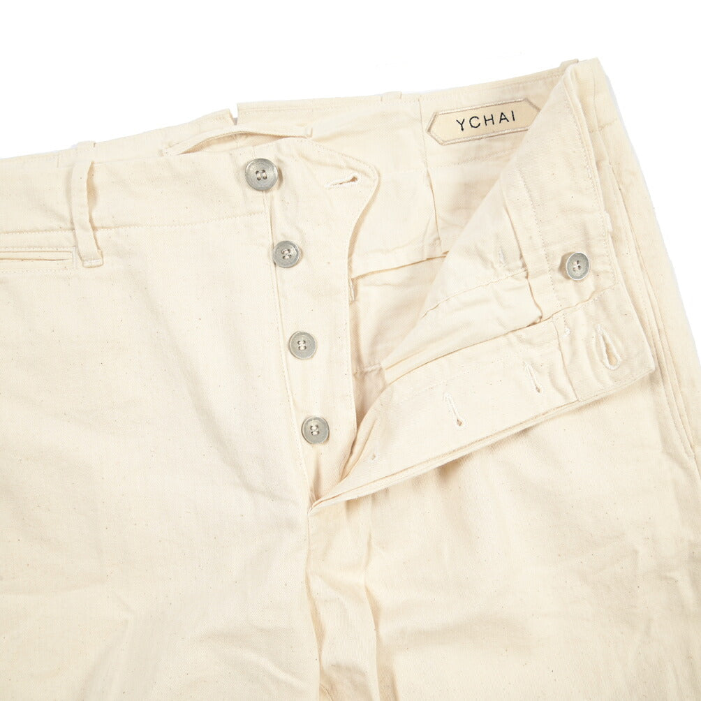 SUMMER SALE｜YCHAI コットン100% ノータックショーツ / TAPERED FIT