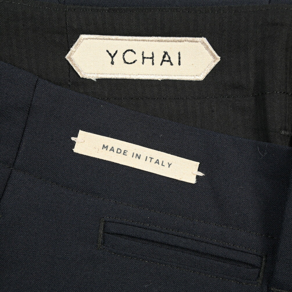 SUMMER SALE｜YCHAI “ROBUSTO” リネン混コットン ノータックパンツ / TAPERED FIT