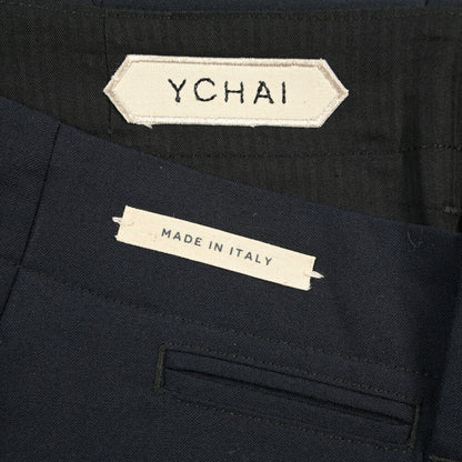 SUMMER SALE｜YCHAI “ROBUSTO” リネン混コットン ノータックパンツ / TAPERED FIT