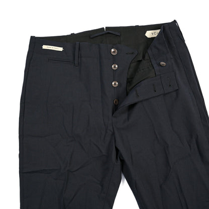 SUMMER SALE｜YCHAI “ROBUSTO” リネン混コットン ノータックパンツ / TAPERED FIT