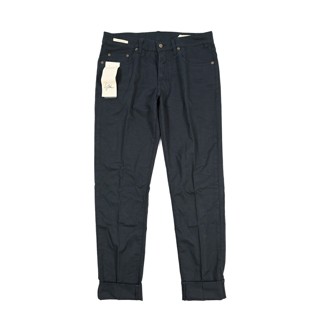 SUMMER SALE｜YCHAI “PANATELA” リネン混デニム 5ポケットカラージーンズ / SKINNY FIT