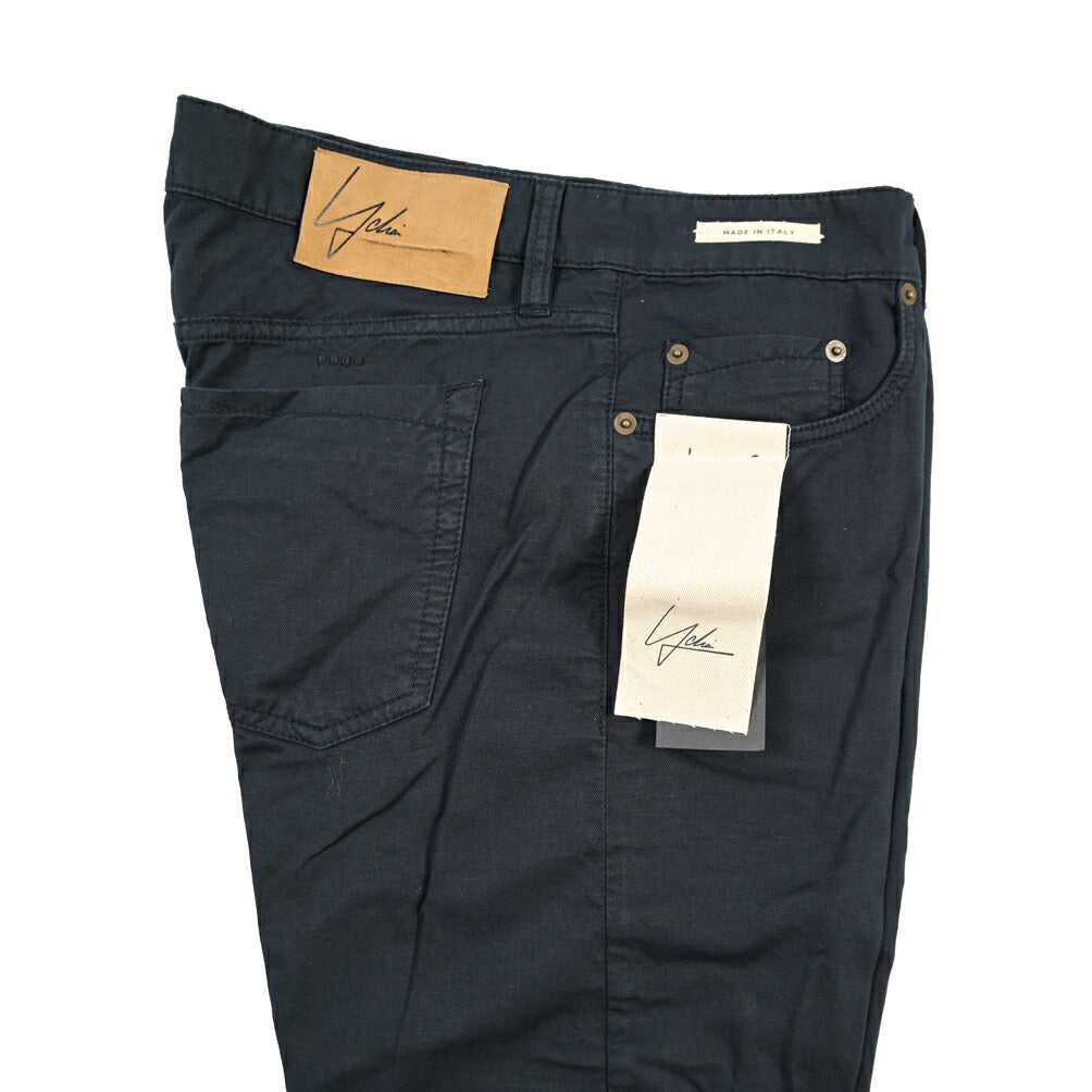 SUMMER SALE｜YCHAI “PANATELA” リネン混デニム 5ポケットカラージーンズ / SKINNY FIT