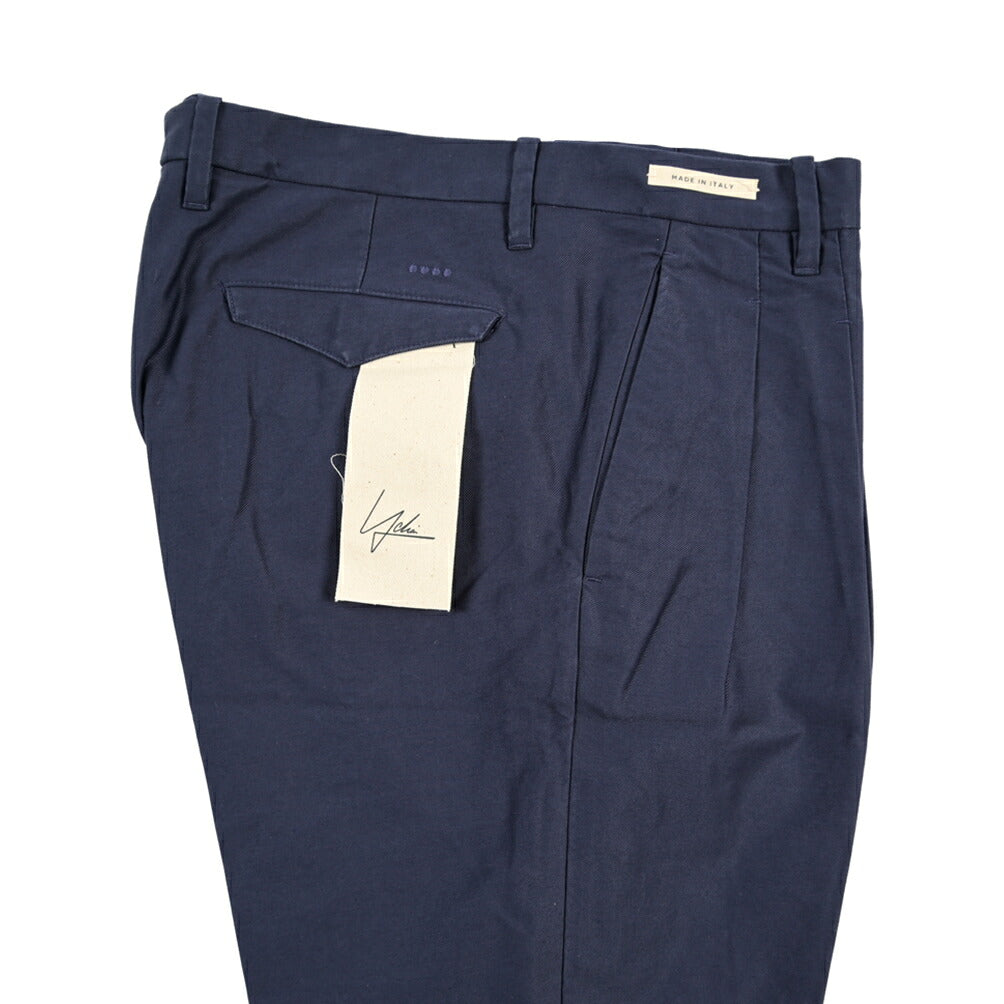 SUMMER SALE｜YCHAI “ROBUSTO” コットン100% ツータックパンツ / TAPERED FIT