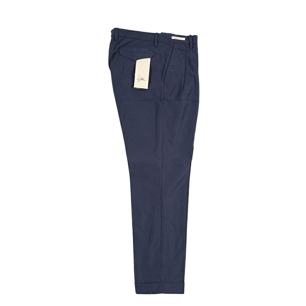 SUMMER SALE｜YCHAI “ROBUSTO” コットン100% ツータックパンツ / TAPERED FIT