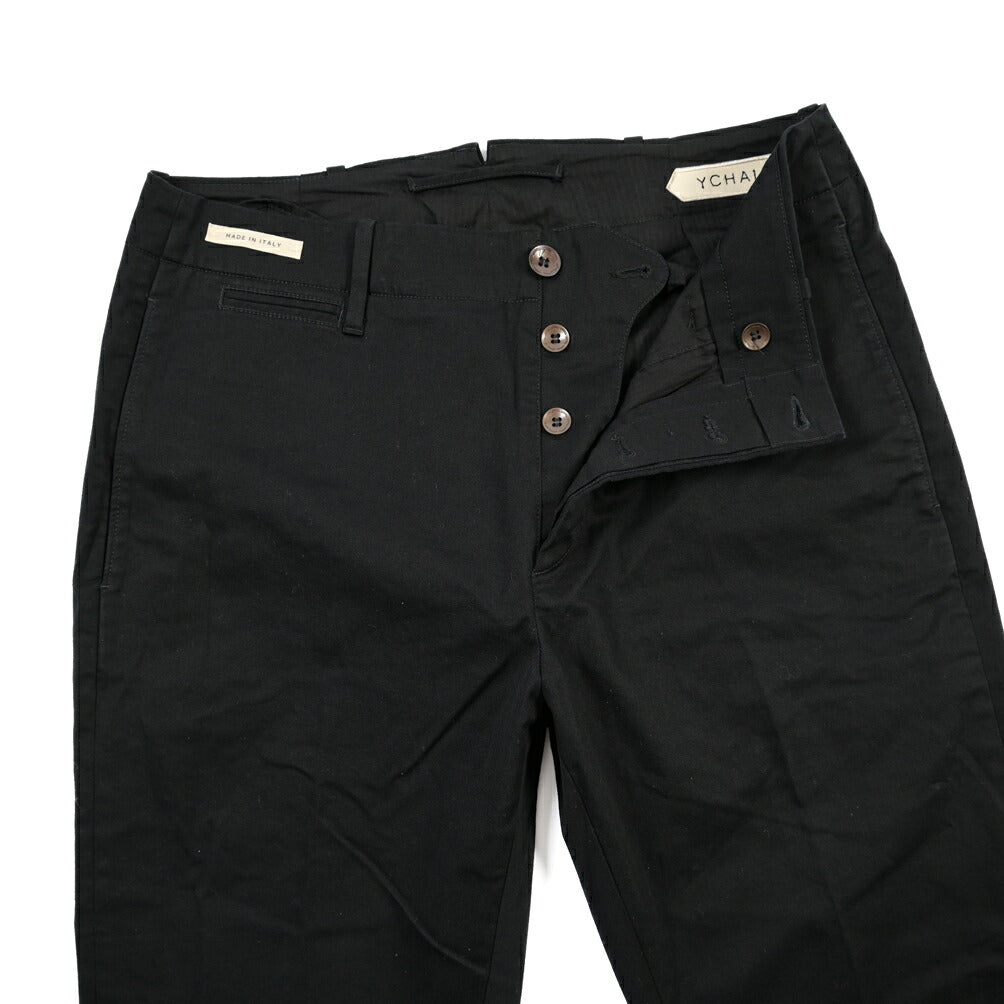 SUMMER SALE｜YCHAI “ROBUSTO” ストレッチコットン ノータックテーパードパンツ / TAPERED FIT