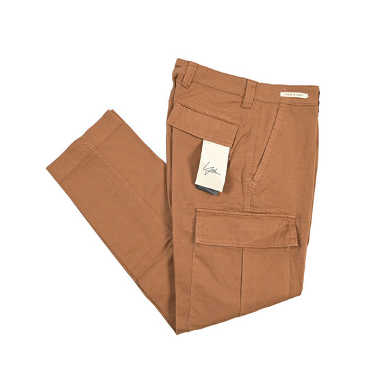 SUMMER SALE｜YCHAI “ROBUSTO” リネン混コットン ノータックカーゴパンツ / TAPERED FIT