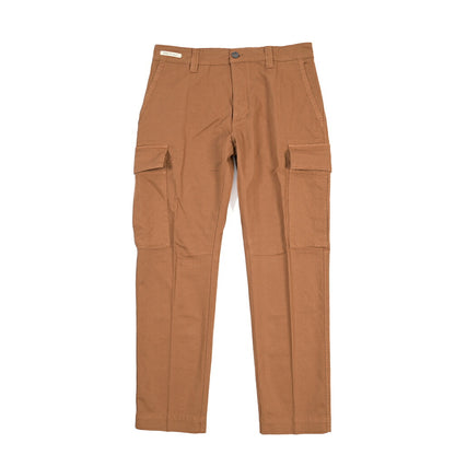 SUMMER SALE｜YCHAI “ROBUSTO” リネン混コットン ノータックカーゴパンツ / TAPERED FIT