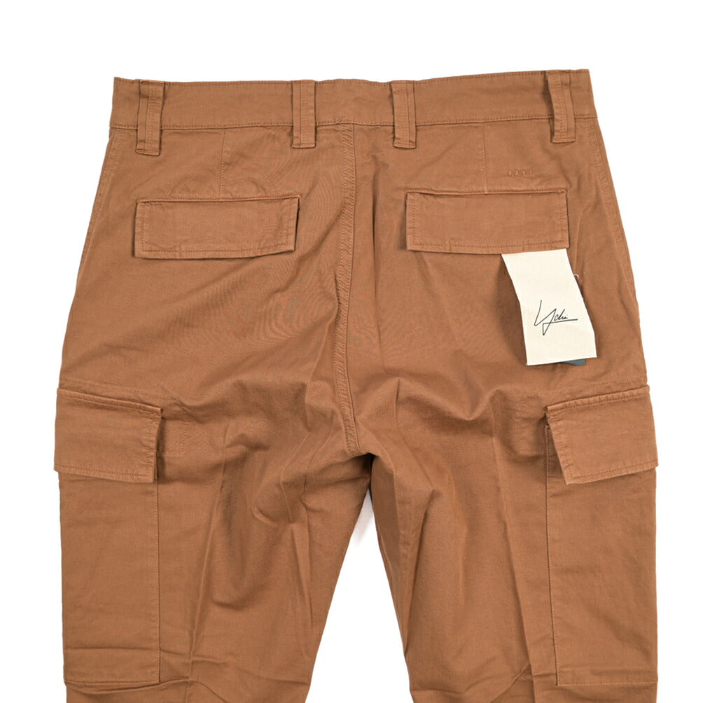SUMMER SALE｜YCHAI “ROBUSTO” リネン混コットン ノータックカーゴパンツ / TAPERED FIT