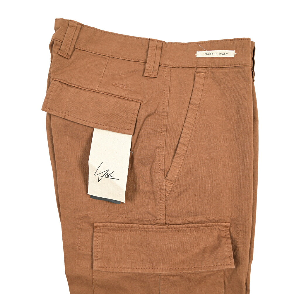 SUMMER SALE｜YCHAI “ROBUSTO” リネン混コットン ノータックカーゴパンツ / TAPERED FIT