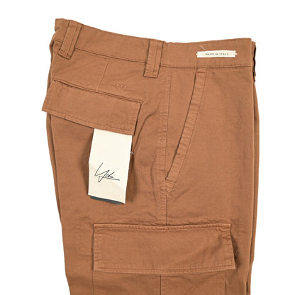 SUMMER SALE｜YCHAI “ROBUSTO” リネン混コットン ノータックカーゴパンツ / TAPERED FIT