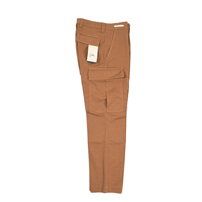 SUMMER SALE｜YCHAI “ROBUSTO” リネン混コットン ノータックカーゴパンツ / TAPERED FIT