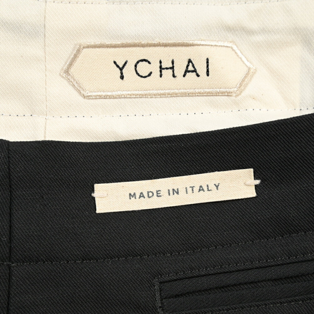 SUMMER SALE｜YCHAI “ROBUSTO” リネン混コットン ノータックパンツ / TAPERED FIT