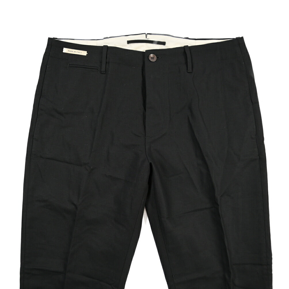 SUMMER SALE｜YCHAI “ROBUSTO” リネン混コットン ノータックパンツ / TAPERED FIT