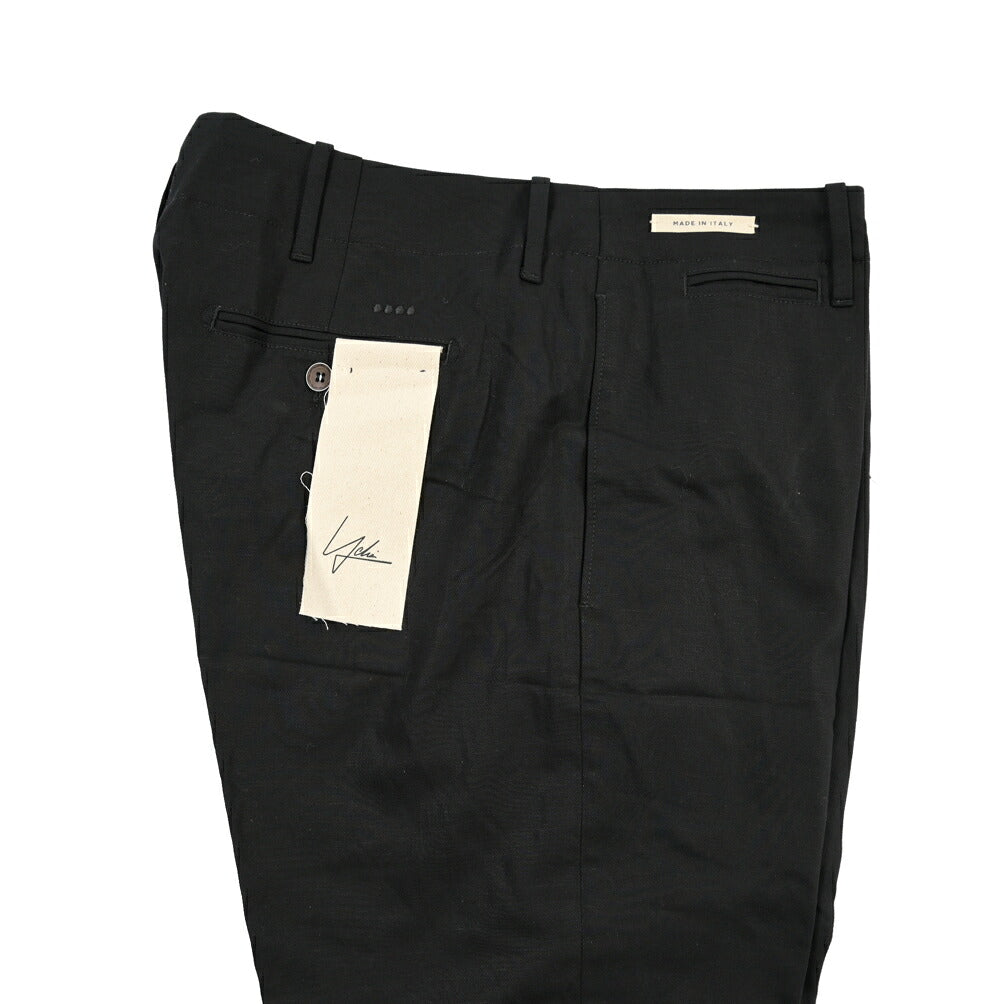 SUMMER SALE｜YCHAI “ROBUSTO” リネン混コットン ノータックパンツ / TAPERED FIT