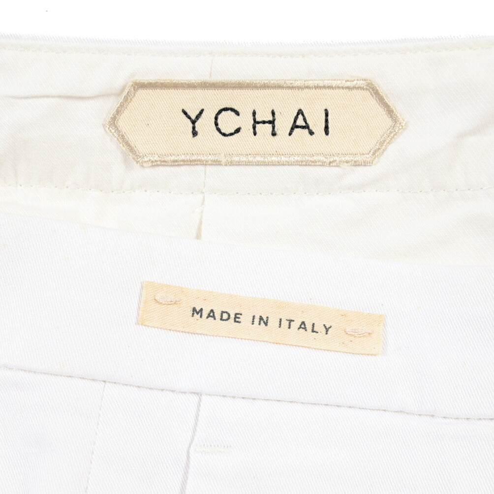 SUMMER SALE｜YCHAI “PANATELA” ストレッチコットン ワンタックチノパンツ / SKINNY FIT