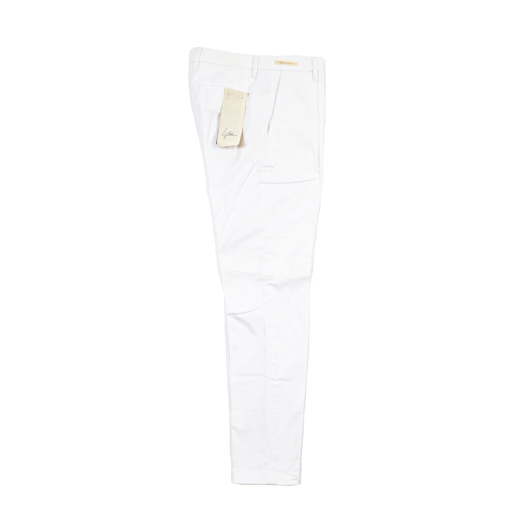 SUMMER SALE｜YCHAI “PANATELA” ストレッチコットン ワンタックチノパンツ / SKINNY FIT