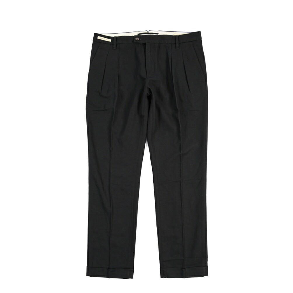 SUMMER SALE｜YCHAI “ROBUSTO” リネン混コットン ツータックパンツ / TAPERED FIT