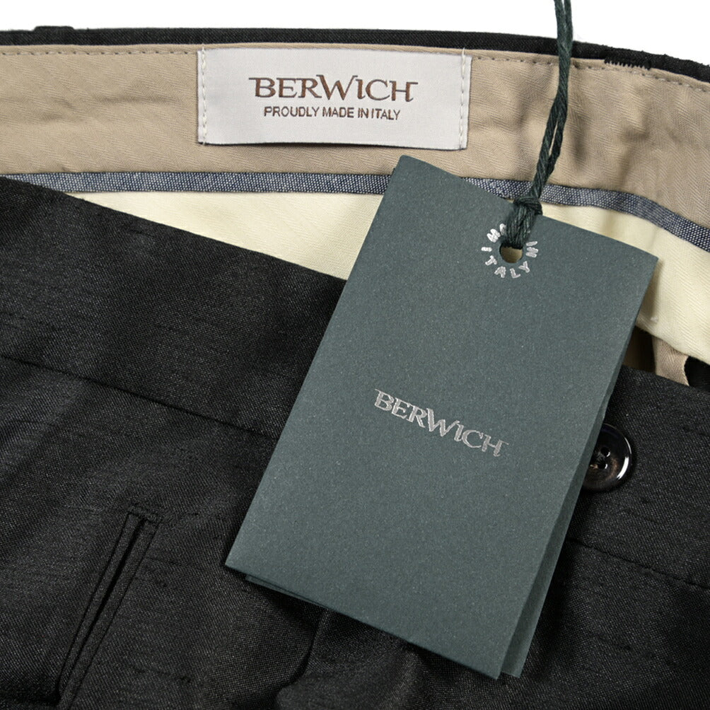 SUMMER SALE｜26SS BERWICH “RETRO THECA 1P” ポリエステル100% ワンタックスラックス