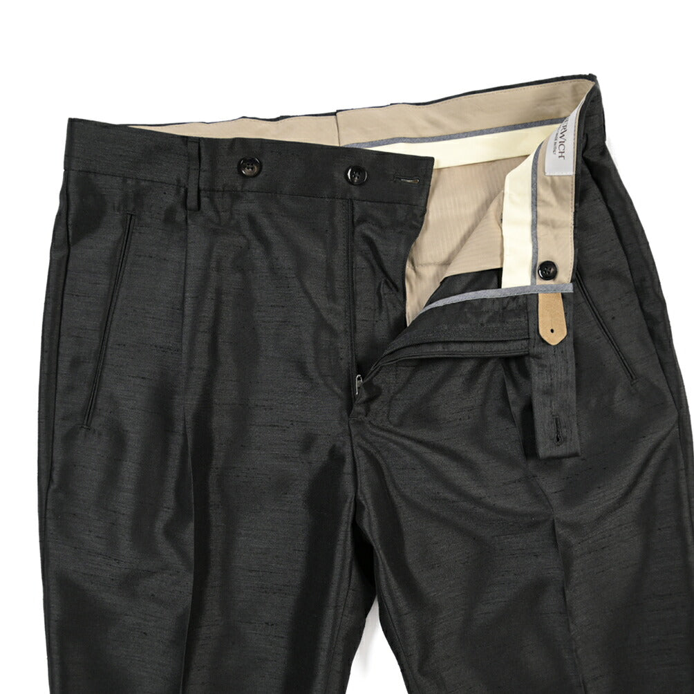 SUMMER SALE｜26SS BERWICH “RETRO THECA 1P” ポリエステル100% ワンタックスラックス
