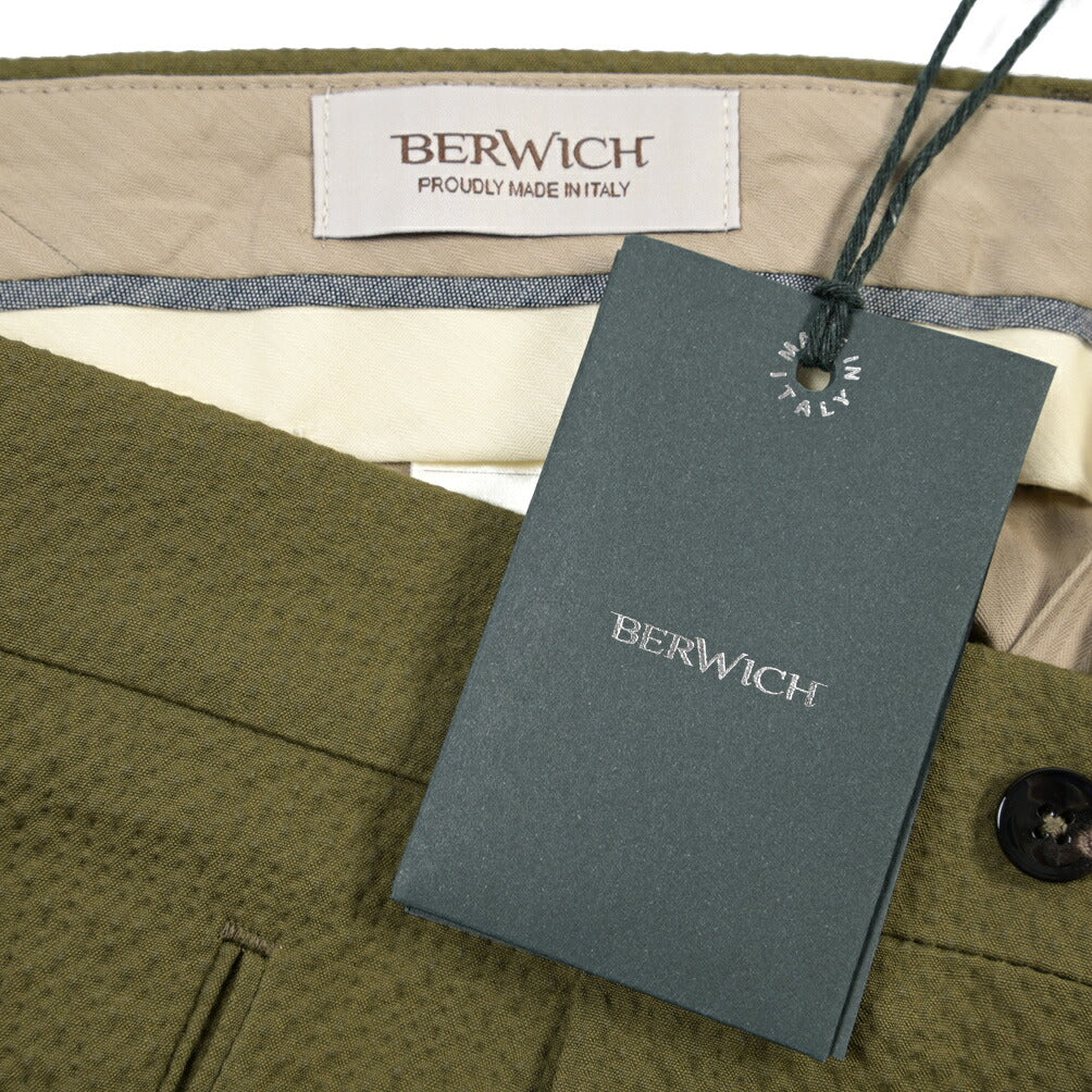 SUMMER SALE｜26SS BERWICH “RETRO THECA 1P” ストレッチコットン シアサッカーパンツ