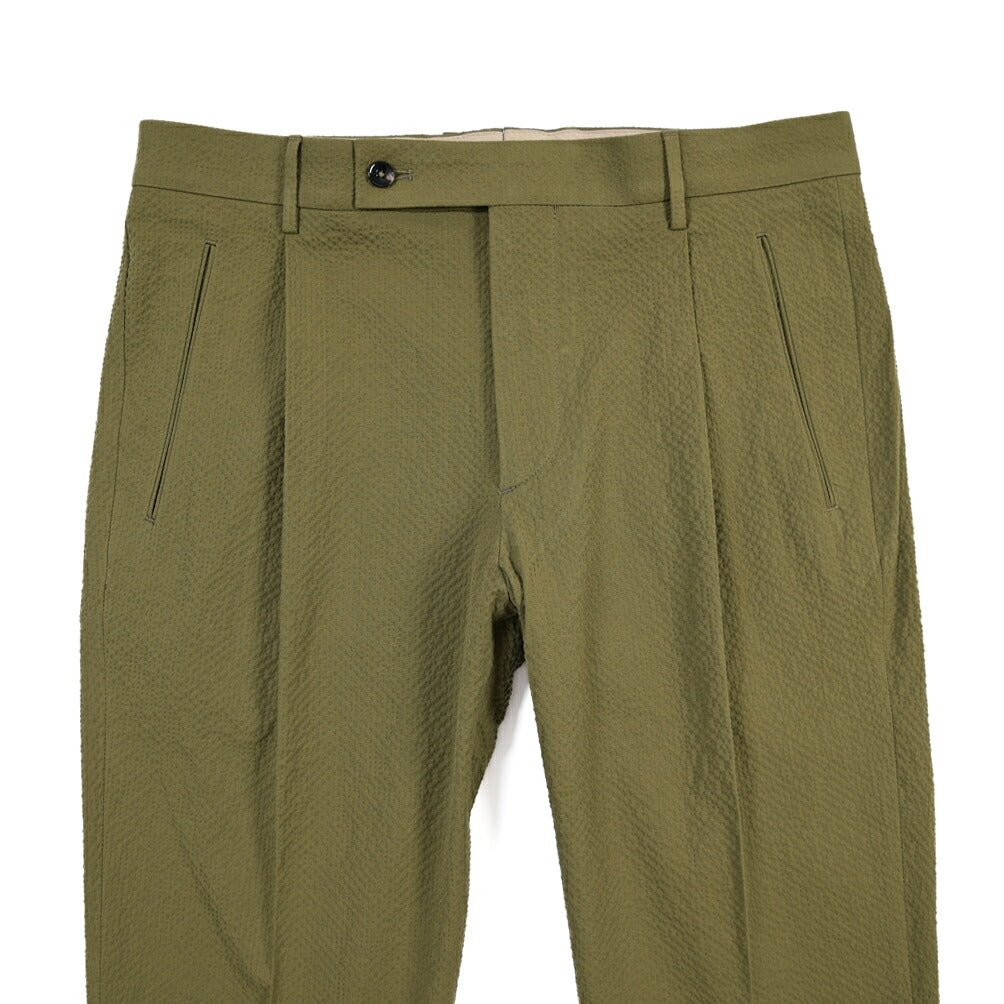 SUMMER SALE｜26SS BERWICH “RETRO THECA 1P” ストレッチコットン シアサッカーパンツ