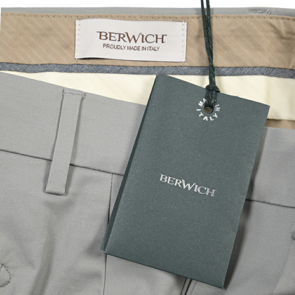 SUMMER SALE｜26SS BERWICH “RETRO THECA 1P” ストレッチコットン ワンタックチノパンツ