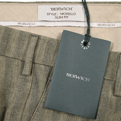 SUMMER SALE｜26SS BERWICH “MORELLO” リネン混 ノータックスリムパンツ