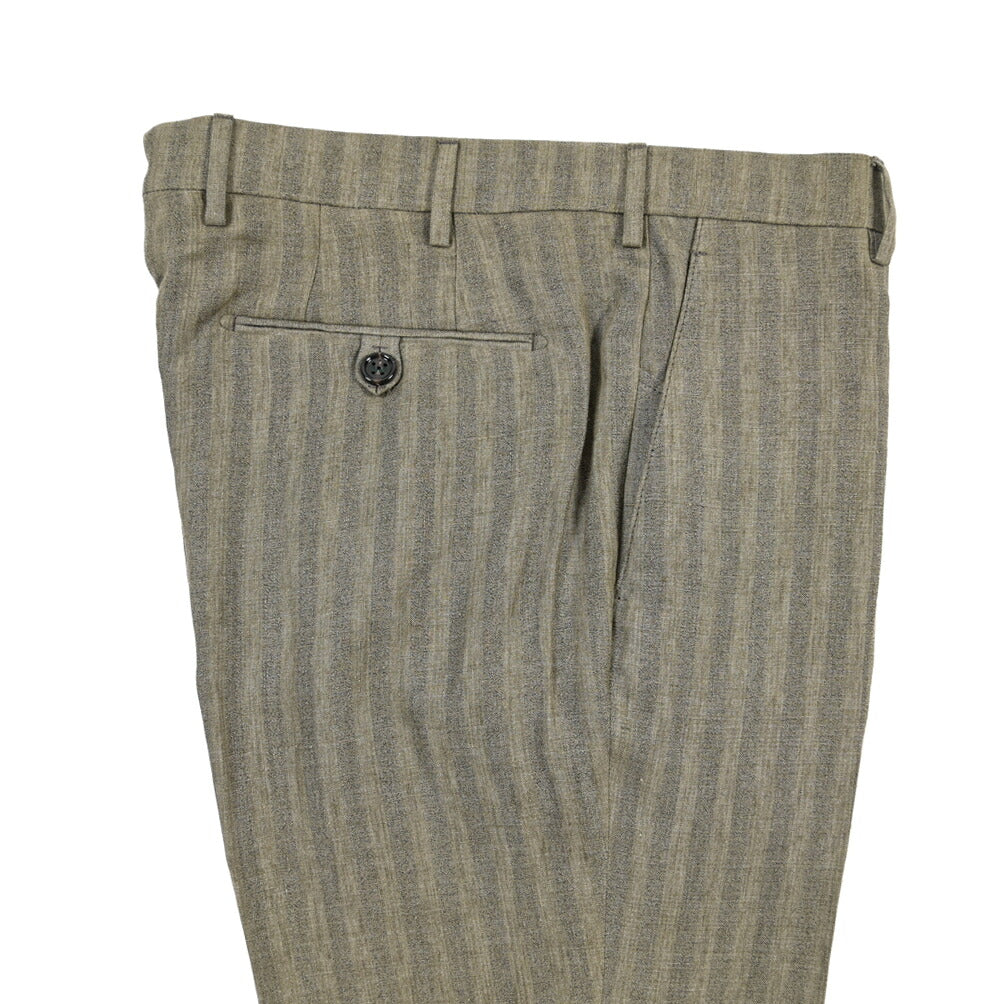SUMMER SALE｜26SS BERWICH “MORELLO” リネン混 ノータックスリムパンツ