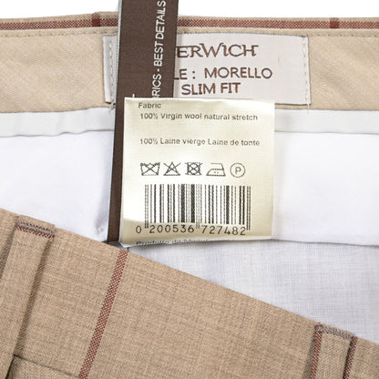 SUMMER SALE｜26SS BERWICH “MORELLO” ヴァージンウール100% ノータックスリムスラックス
