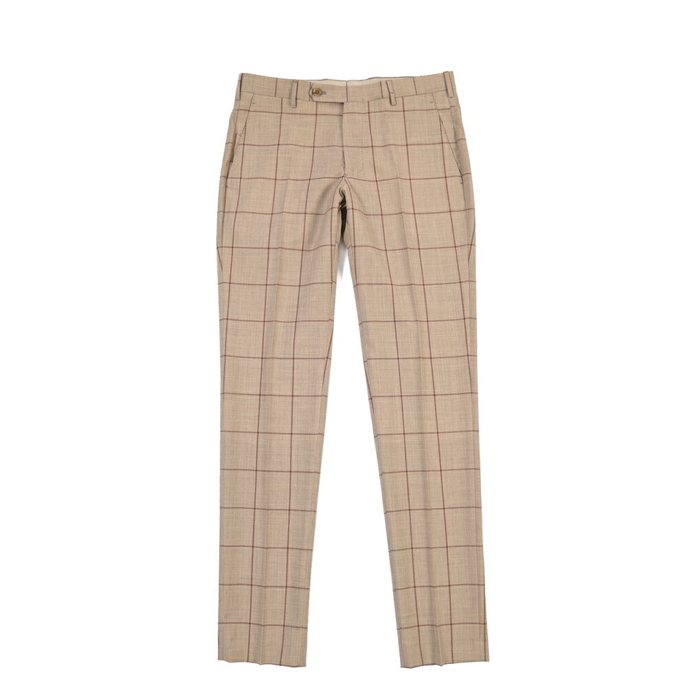 SUMMER SALE｜26SS BERWICH “MORELLO” ヴァージンウール100% ノータックスリムスラックス