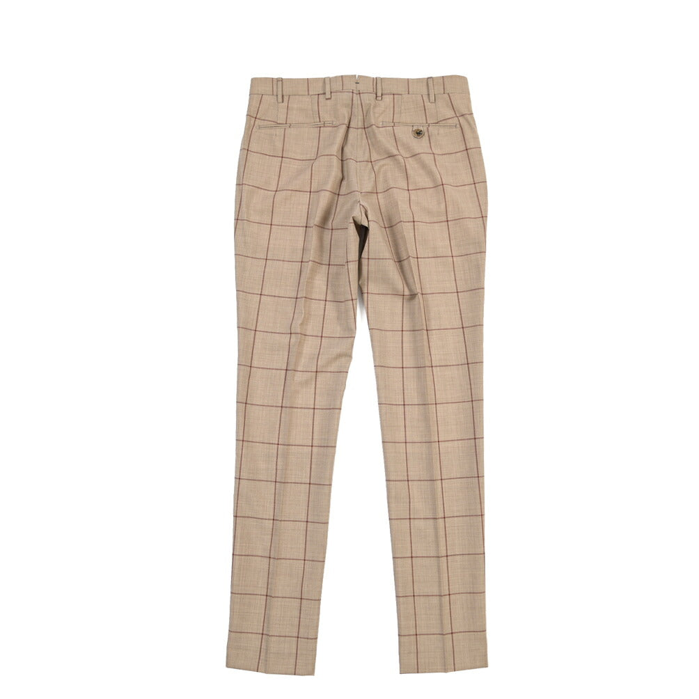 SUMMER SALE｜26SS BERWICH “MORELLO” ヴァージンウール100% ノータックスリムスラックス