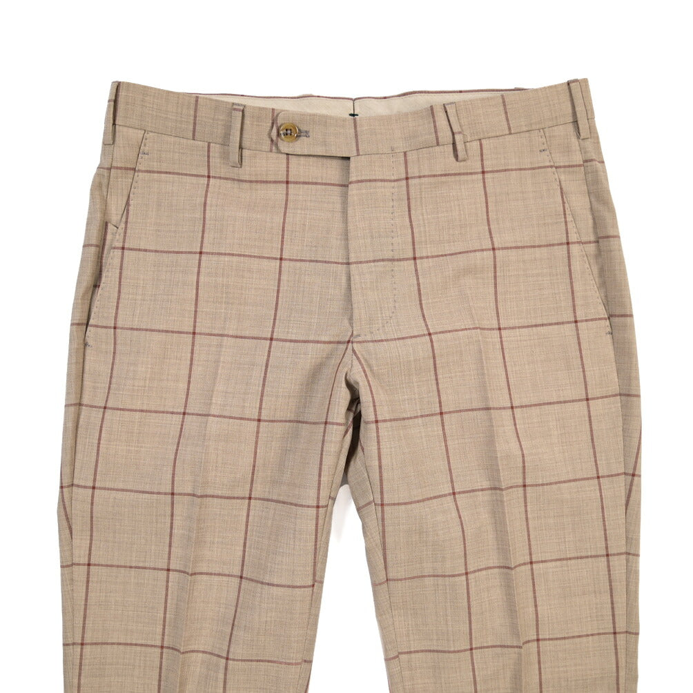 SUMMER SALE｜26SS BERWICH “MORELLO” ヴァージンウール100% ノータックスリムスラックス