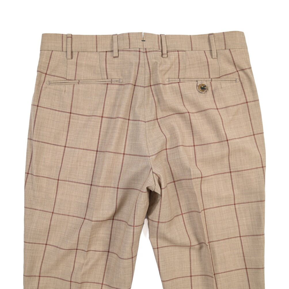 SUMMER SALE｜26SS BERWICH “MORELLO” ヴァージンウール100% ノータックスリムスラックス