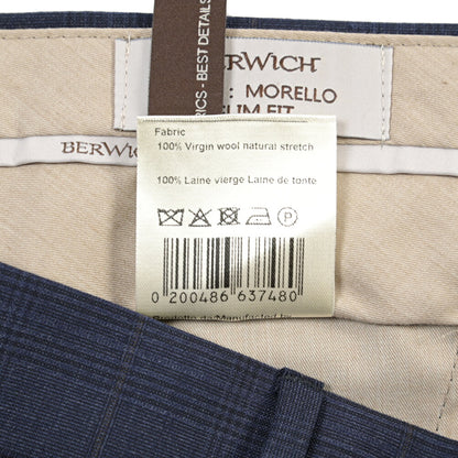 SUMMER SALE｜26SS BERWICH “MORELLO” ヴァージンウール100% ノータックスリムスラックス