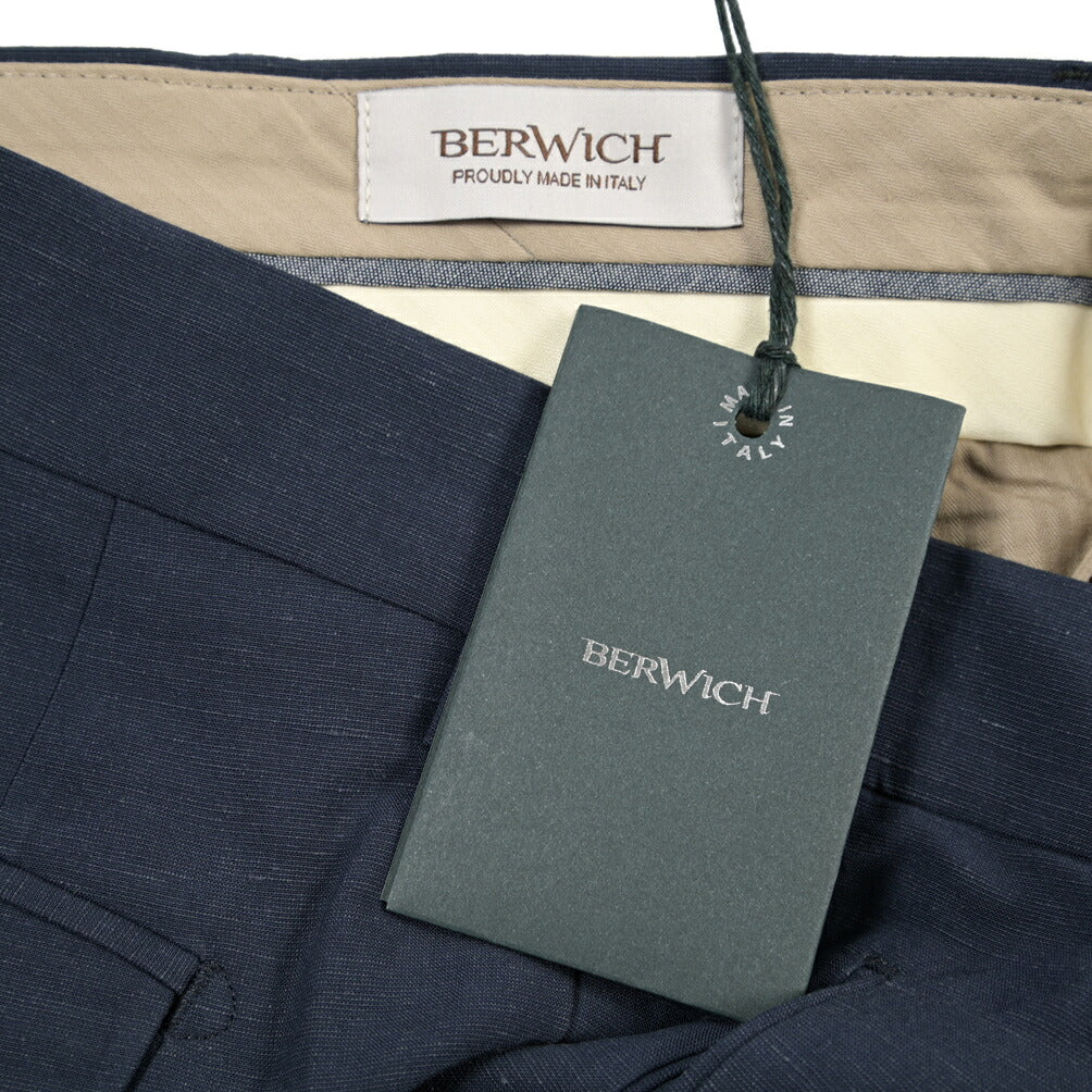 SUMMER SALE｜26SS BERWICH “RETRO THECA 1P” リネン混 ワンタックスラックス