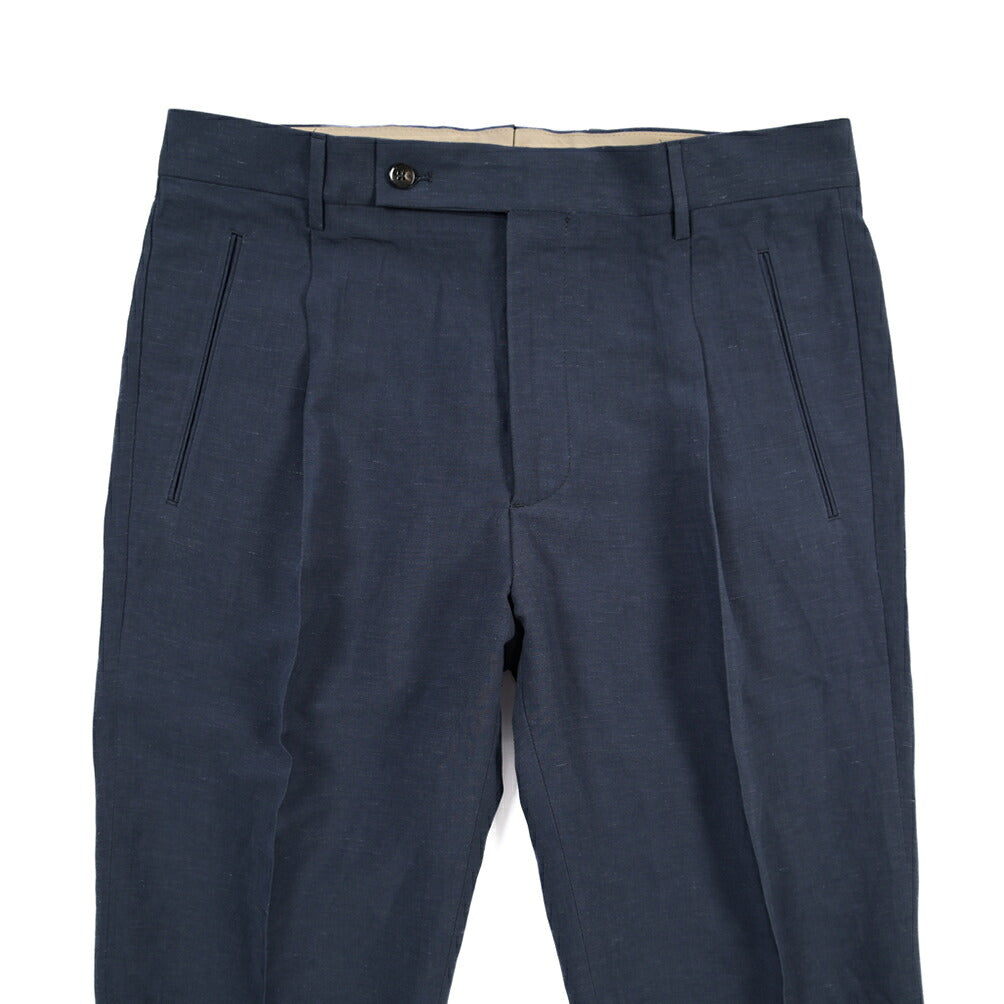 SUMMER SALE｜26SS BERWICH “RETRO THECA 1P” リネン混 ワンタックスラックス