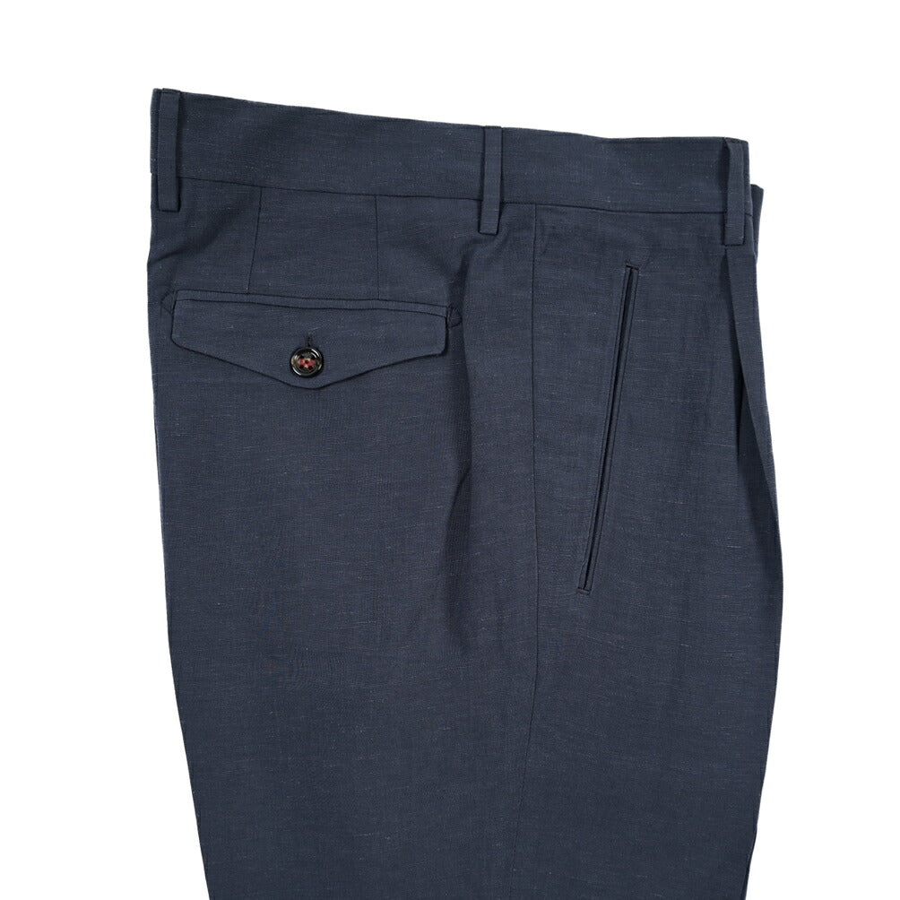 SUMMER SALE｜26SS BERWICH “RETRO THECA 1P” リネン混 ワンタックスラックス