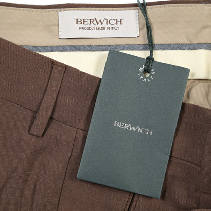 SUMMER SALE｜26SS BERWICH “RETRO THECA 1P” リネン混 ワンタックスラックス