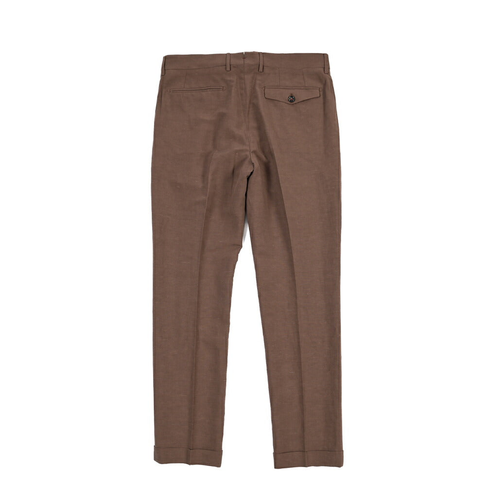 SUMMER SALE｜26SS BERWICH “RETRO THECA 1P” リネン混 ワンタックスラックス