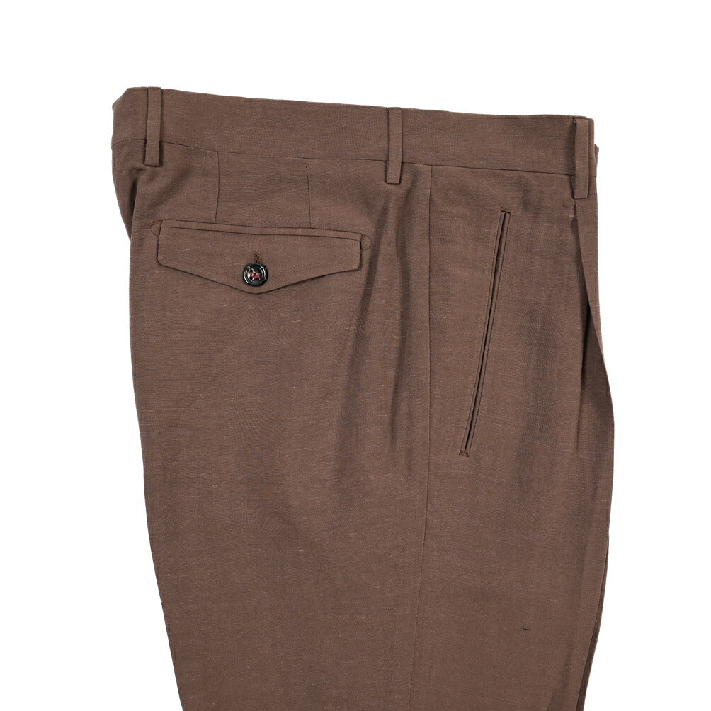 SUMMER SALE｜26SS BERWICH “RETRO THECA 1P” リネン混 ワンタックスラックス