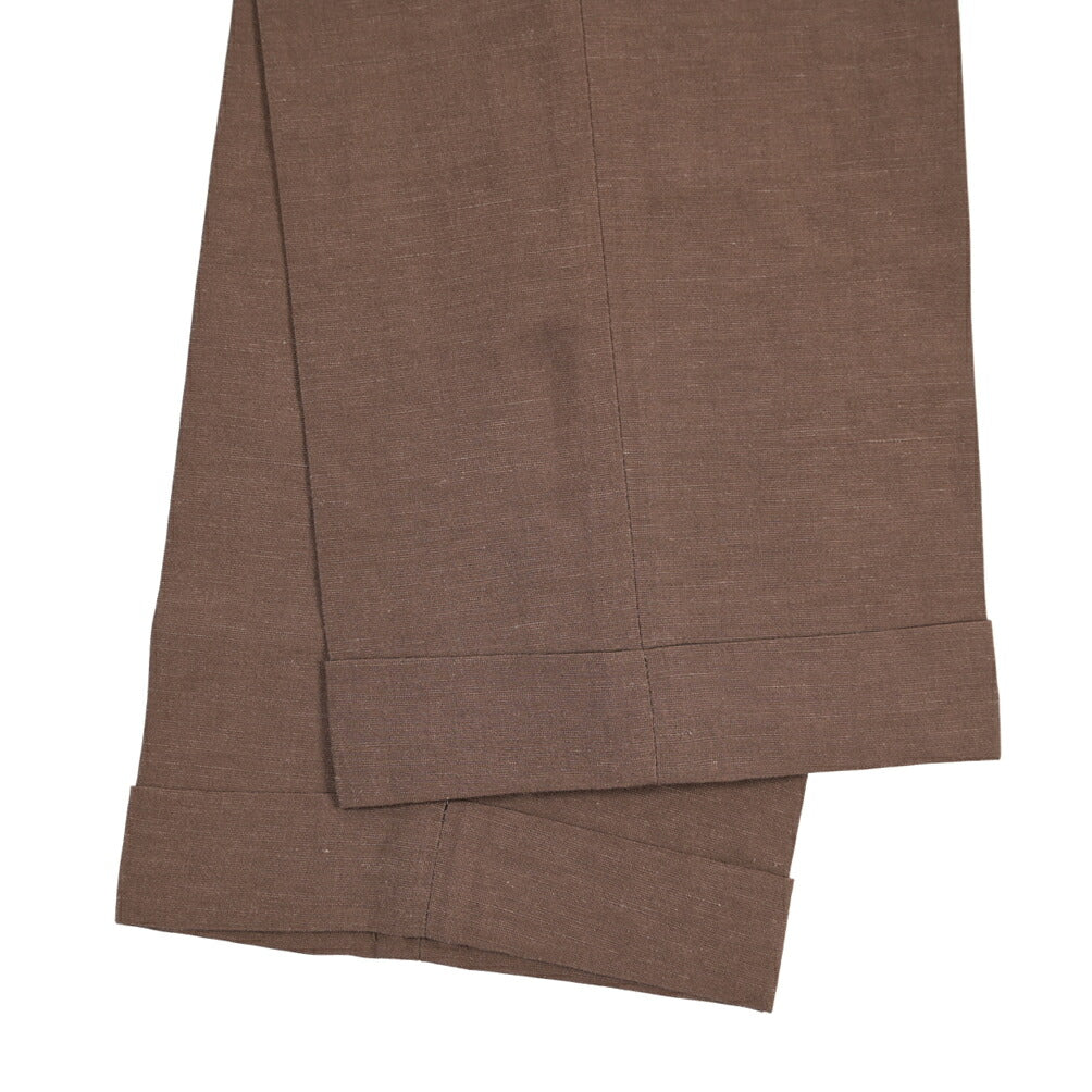 SUMMER SALE｜26SS BERWICH “RETRO THECA 1P” リネン混 ワンタックスラックス