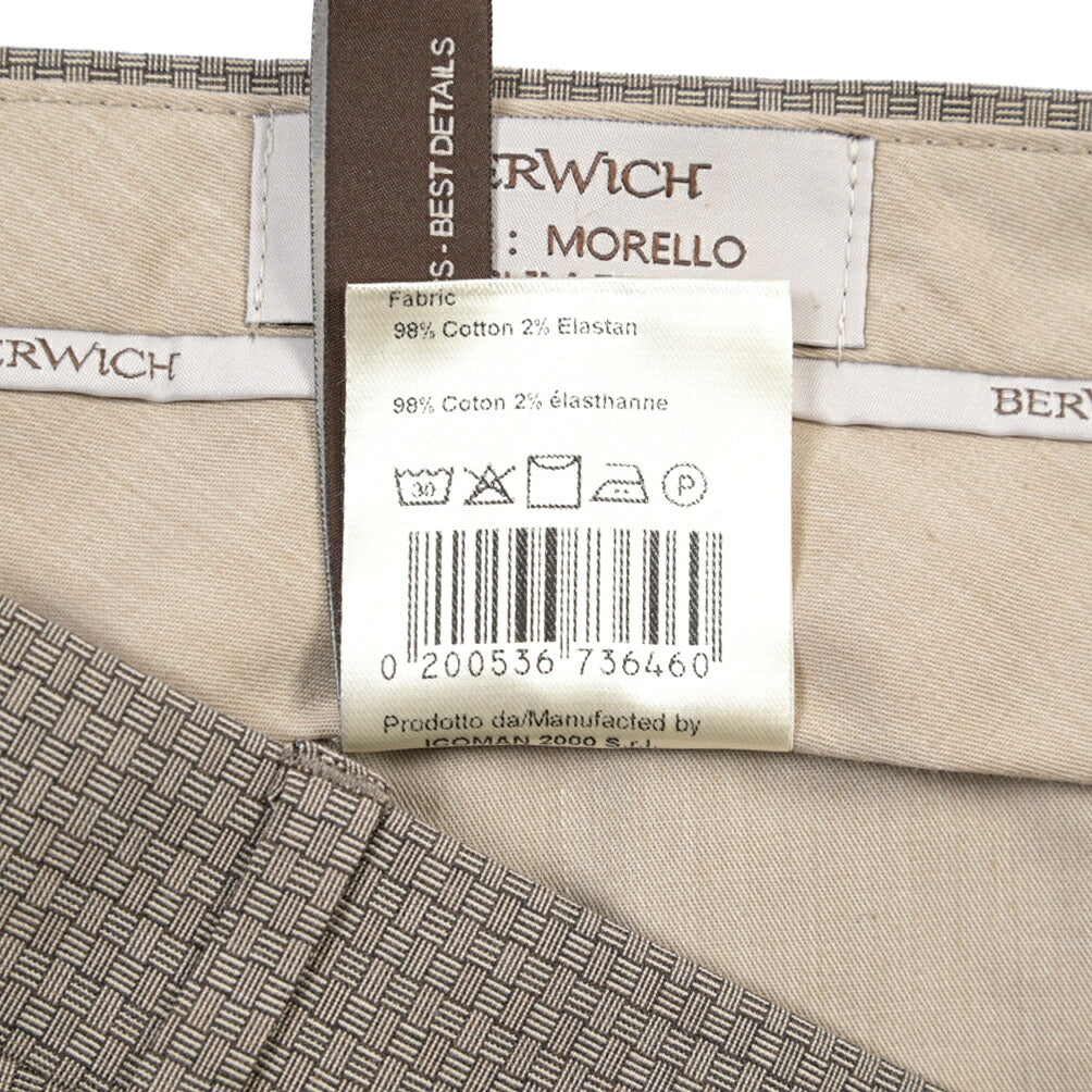 SUMMER SALE｜26SS BERWICH “MORELLO” ストレッチコットン ノータックチノパンツ