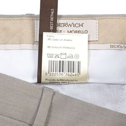 SUMMER SALE｜26SS BERWICH “MORELLO” ストレッチコットン ノータックチノパンツ