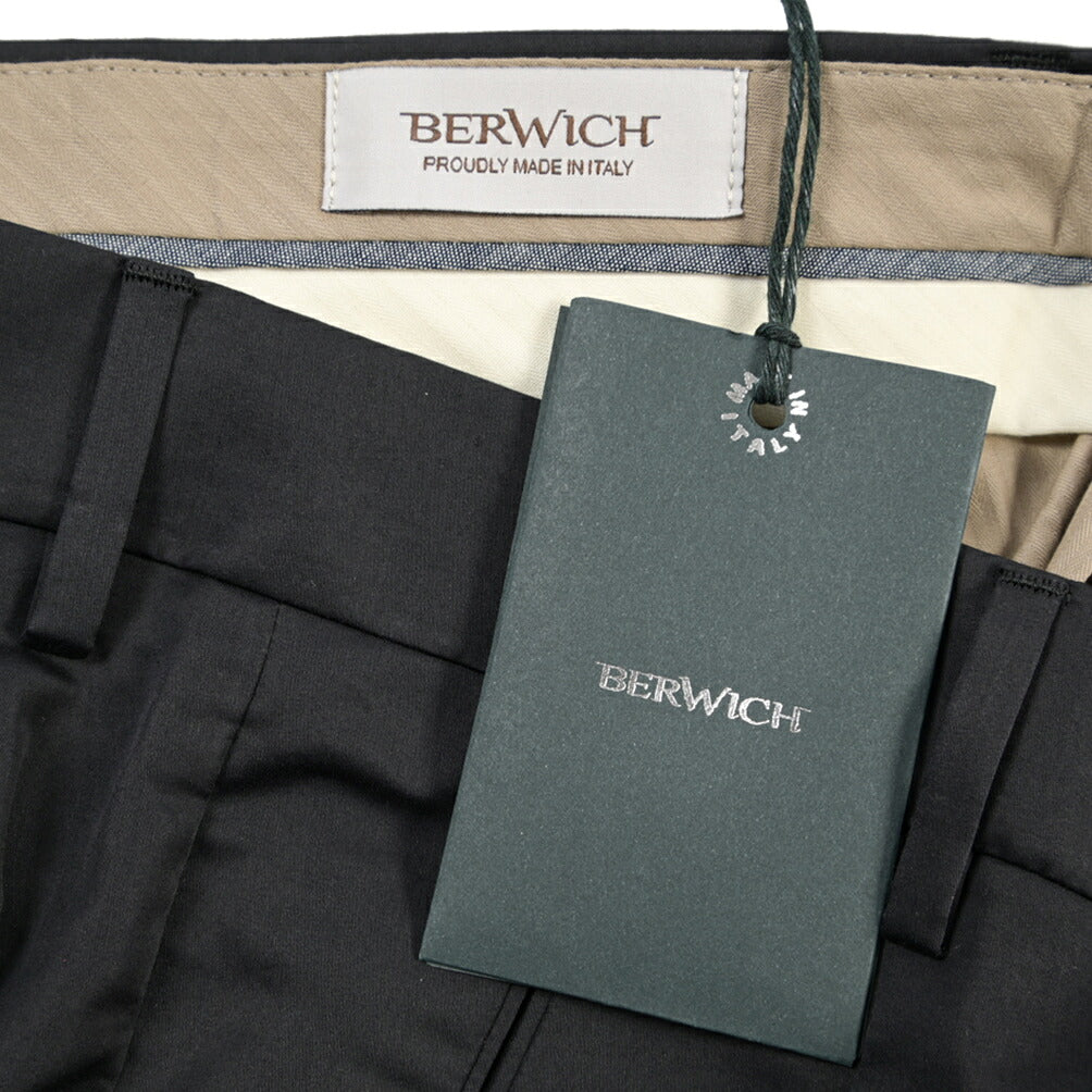 SUMMER SALE｜26SS BERWICH “RETRO THECA 1P” シルク混コットン ワンタックスラックス