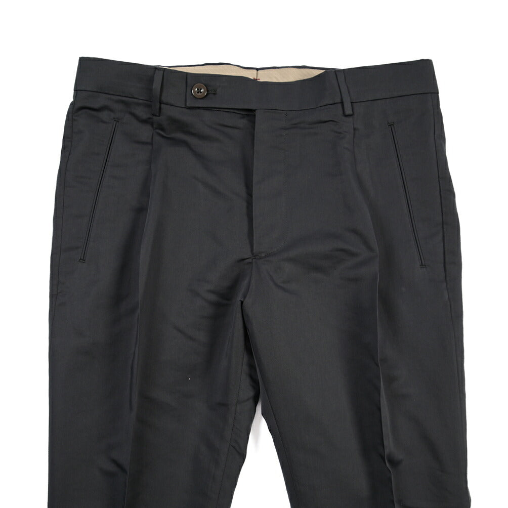 SUMMER SALE｜26SS BERWICH “RETRO THECA 1P” シルク混コットン ワンタックスラックス
