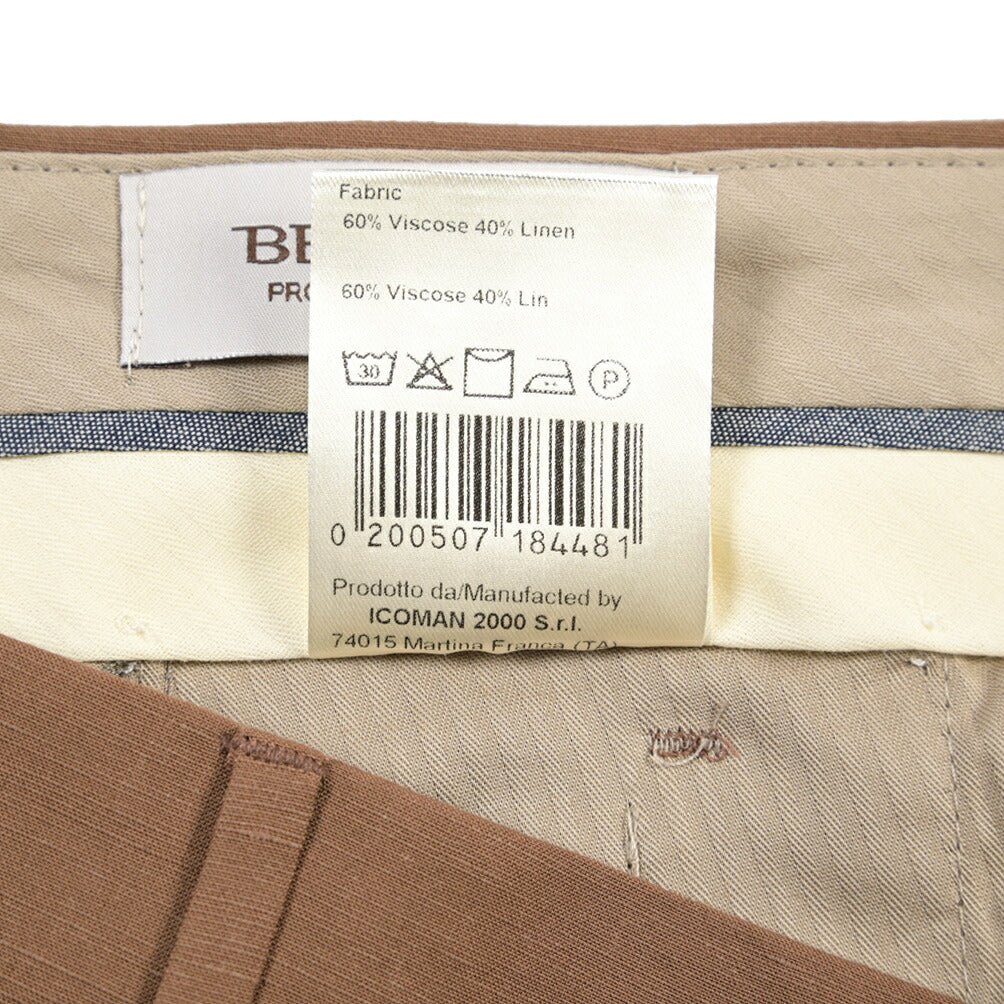 SUMMER SALE｜26SS BERWICH “RETRO THECA 1P” リネン混 ワンタックスラックス