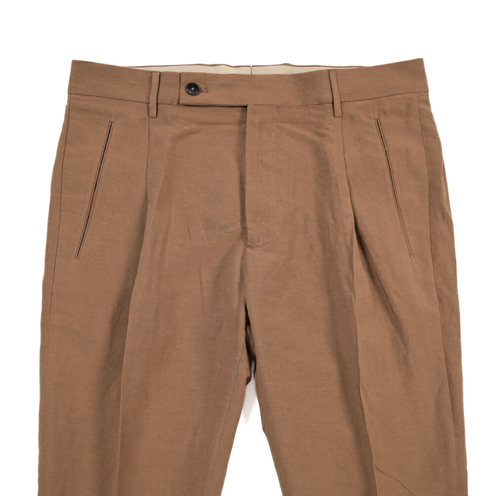 SUMMER SALE｜26SS BERWICH “RETRO THECA 1P” リネン混 ワンタックスラックス