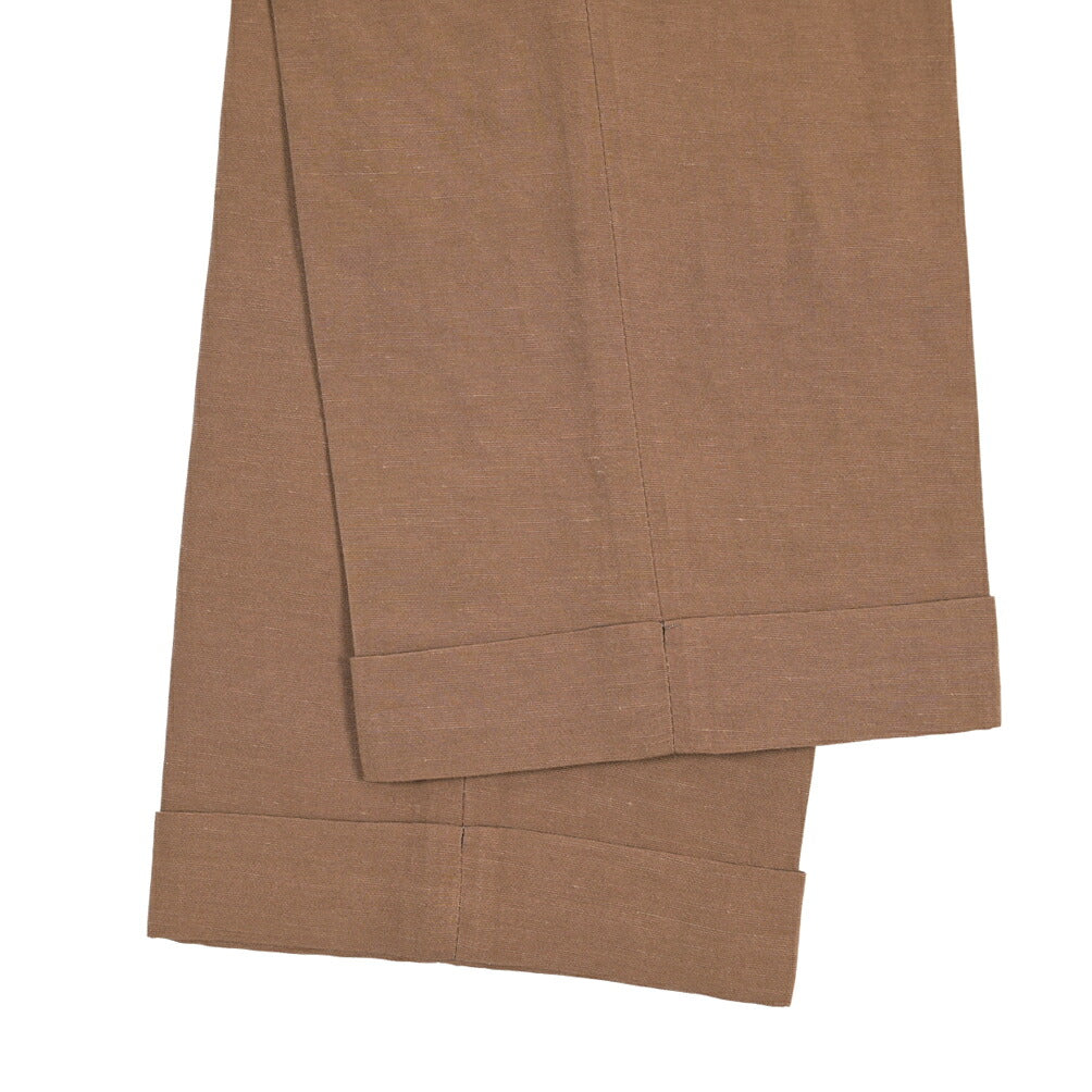 SUMMER SALE｜26SS BERWICH “RETRO THECA 1P” リネン混 ワンタックスラックス