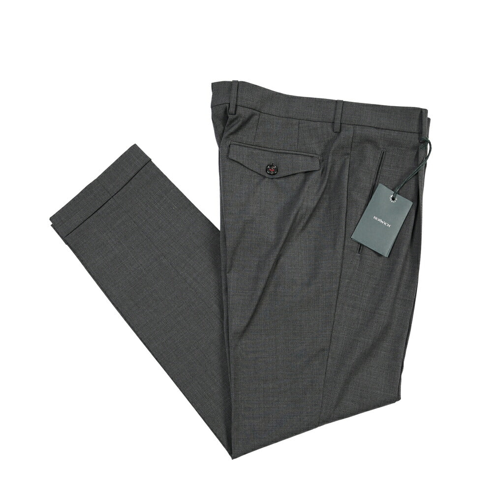 SUMMER SALE｜26SS BERWICH “RETRO THECA 1P” ストレッチコットン ワンタックパンツ