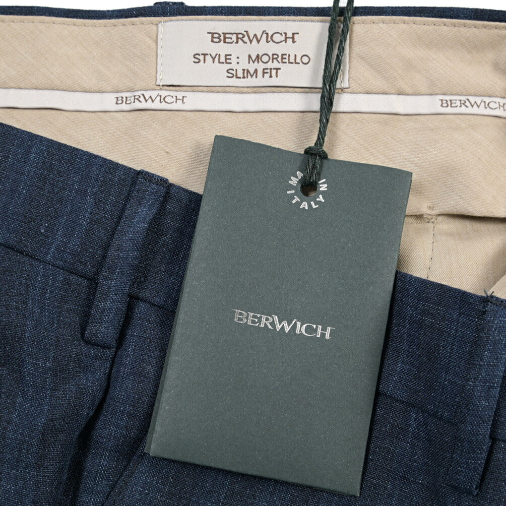 SUMMER SALE｜26SS BERWICH “MORELLO” リネン混 ノータックスリムパンツ